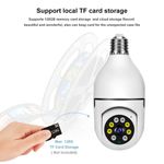 product_image_name-CALUS-Indoor Wireless Smart Bulb Camera 1080P HD 360° Panoramic Security, Night Vision, Motion Detection, Two-Way Audio, E27 Socket Mount-4