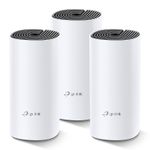 product_image_name-TP Link-Deco M4 Whole Home Mesh Wi-Fi System, Seamless Roaming and Speedy (AC1200), Work with Amazon Echo/Alexa, Router and Wi-Fi Booster, Parent Control Router, Pack of 3-1