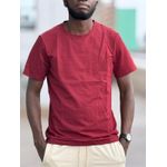 Maroon plain unisex cotton tees