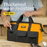 product_image_name-Generic-13-inch Portable Waterproof Tool Storage Bag, Oxford Cloth Material, Suitable for Electricians and Carpenters - Yellow-2