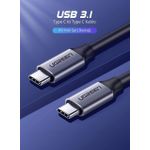 product_image_name-Ugreen-USB-C 3.1 Gen1 Male To Male 3A Data Cable (60W, 4K@60Hz) 1.5m - US161 - UG-50751-2