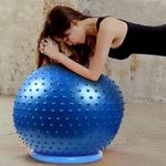 product_image_name-Generic-Spike Gym Ball Large Sensory Massage Fitness Anti-Burst Slip-Resistant Yoga Exercise Balance Ball Durable Multi-colored Workout Accessory For Pool Beach And Home Gym-5