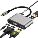 USB C To HDMI VGA USB Hub Adapter