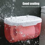 product_image_name-Generic-Multifunctional Wall Mounted Toilet Paper Holder & Tissue Box with Storage Shelf - No-Drill Installation & Phone Stand for Bathroom Organization-5