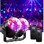product_image_name-Generic-Mini Rotating Colorful LED Crystal Remote Control Voice Control-3