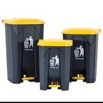 product_image_name-Generic-Black And Yellow Pedal Step Dustbin-1