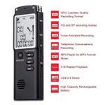 product_image_name-Generic-Smart 8GB Audio Recorder – Digital Voice Recorder With USB Transfer And Noise Cancellation For Lectures-3