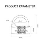 product_image_name-Generic-Stellar 5 Digit Anti Rust Combination Lock for Outdoor Use-3