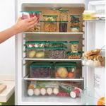 product_image_name-Generic-17 Pcs Food Storage Container Set, Refrigerator Organizer Boxes, Plastic Food Preservation Jars-1