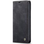 product_image_name-Generic-Caseme Phone Case For Wallet Retro Black Suede Leather Flip Case For IPhone 13 Pro-3