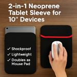 product_image_name-TAIFA-2-in-1 Neoprene Tablet Sleeve for 10'' Devices – Shockproof Case, Lightweight & Doubles as Mouse Pad, Cases / Covers-2