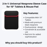 product_image_name-TAIFA-2-in-1 Neoprene Tablet Sleeve for 10'' Devices – Shockproof Case, Lightweight & Doubles as Mouse Pad, Cases / Covers-3