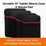 product_image_name-TAIFA-2-in-1 Neoprene Tablet Sleeve for 10'' Devices – Shockproof Case, Lightweight & Doubles as Mouse Pad, Cases / Covers-4