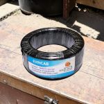 Evin 1.5mm Black Single Core Solid Heavy Duty Flame Retardant Flexible Electrical Wiring Cable