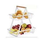 product_image_name-Generic-Metalic  2 Tier Multifunctional Fruit Rack Basket Spice Rack-2