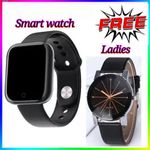 Classic Bluetooth Men Wrist Smart Watch-Black+Gift