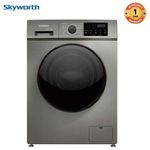 Skyworth FRONT LOAD 12KG WASH & DRY MACHINE, SMART INVERTER REDUCES ENERGY CONSUMPTION & OPERATES QUIETLY, HIGH-SPEED WASH AND DRY PERFORMANCE, 1400 RPM SPIN SPEED FOR QUICKER DRYING
