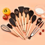 product_image_name-Generic-12Pcs Silicone Non-stick cooking spoon set-2