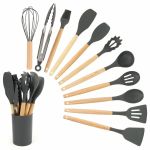 product_image_name-Generic-12Pcs Silicone Non-stick cooking spoon set-3