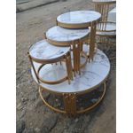 4-in-1 Executive Pure Marble Table