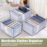product_image_name-Generic-Wardrobe Clothes Organizer 7 Grids, Folded Clothes Organizer For Closet, Clothing Storage Bins,Washable Foldable Drawer Clothes Compartment Storage-2