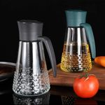 product_image_name-Generic-600ml Auto Flip Glass Oil Dispenser Bottle – Non-Drip Vinegar Cruet with Ergonomic Handle-3