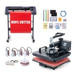 Combo Vinyl Cutter Plotter + 8 In1 Heat Press Machine