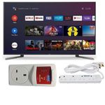 Skyworth 32-inches Full HD Frameless Smart Google TV, Black (1YR WRTY) TV GUARD EXTENSION