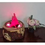 product_image_name-Generic-Electric Wooden Tree Stump Fireplace Décor – LED Flame Effect Display Piece-2