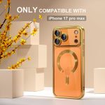 product_image_name-Generic-Electroplated Clear MagSafe Case with Camera Lens Protector for iPhone 17 Pro Max – GOLD-2