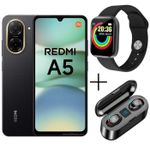 XIAOMI Redmi A5 RAM, 4GB RAM + 64GB ROM , 5200 mAh, Dual Sim - Black + Free Gifts