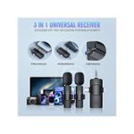 product_image_name-Generic-PRO Lavalier Wireless Microphone 3 In 1 Microphone For Videoke For Iphone Android SLR Camera USB-C-4