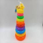 product_image_name-Generic-Rainbow Tower Colorful Rings with Duck Topper-4