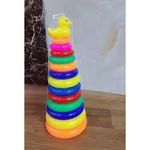product_image_name-Generic-Rainbow Tower Colorful Rings with Duck Topper-5