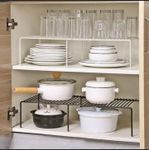 product_image_name-Generic-Strong Retracting & Extending Metallic Shelf Raiser – Adjustable Kitchen & Home Organizer-1