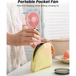 product_image_name-Generic-Portable Handheld Fan with LED Display – 4000mAh Rechargeable, Foldable & Wearable-4