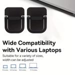 product_image_name-Generic-Mini Laptop Stand, Portable Laptop Stand, Foldable & Lightweight Ergonomic Riser with Ventilated Cooling, Sleek Computer Notebook Holder Fits Keyboards &10-17.3 Inch Laptops, Black-2