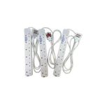 Powermax Power King  Best 4 Way Power Extension With Long Cable - White