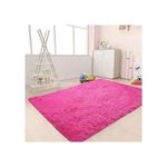 product_image_name-Generic-5 By 8 Soft Fluffy Pink Plain Carpets Non-slip Rugs Floor Mat-2