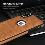 product_image_name-Generic-Brown Full Flexible Classic PU Soft Leather Cover Case for iPhone X-3