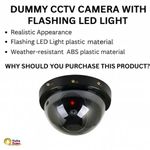product_image_name-Generic-Fake Surveillance Camera – Dome Style with Blinking LED Light, Easy Install, Weatherproof-4