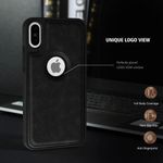 product_image_name-Generic-Black Full Hard Case Classic Soft PU Leather Cover Case For IPhone Xs-2