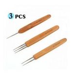 3 pieces dreadlocks crotchet hooks needles set 