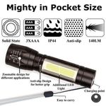 product_image_name-Generic-Mini USB Rechargeable Torch Light Super Bright With 3 Modes Adjustable-4