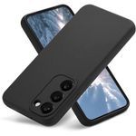 product_image_name-Generic-with Samsung Galaxy S23 Plus/S23+ Case Liquid Silicone, Skin Touch Gel Rubber Case with Soft Microfiber Lining, Cute Slim Full Camera Protection Phone Cover 6.6 Inch, Black-1