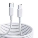 Fast Charging USB Type C To Type C Charging Cable, Type C To C - WHITE