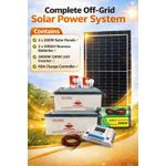 StarMax Complete 2KW Off-Grid Solar Power System Kit (24V) – 700W Panels + 200AH Batteries Solution