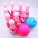 product_image_name-Generic-Hello kitty Bowling Set Indoor & Outdoor Fun Game, Hello Kitty Bowling Set. Very cute bowling set for kids, plastic kids bowling set. Cartoon Bowling PlaySet for Kids.-1