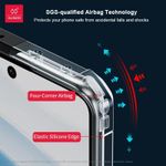 product_image_name-Generic-Xundo Airbag Shockproof Bumper Case for Oppo Reno 13F – Transparent Acrylic + TPU Anti-Fall Cover-4
