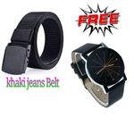 Ladies Office Canvas Plastic Belt